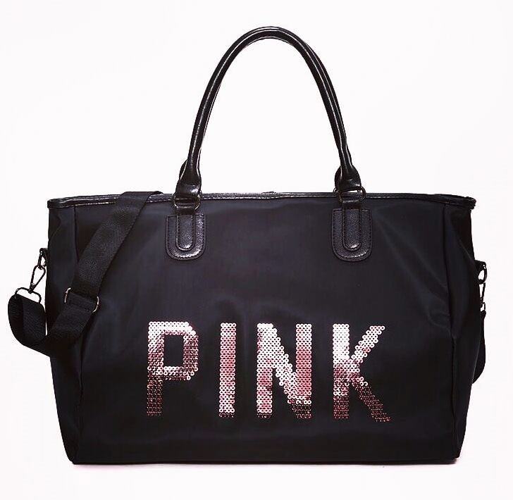 Geanta dama neagra sport Pink